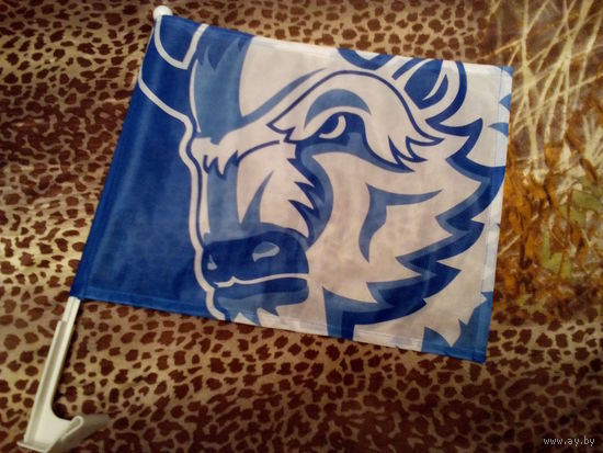 Автомобильный Флажок - С Логотипом - Хоккейный Клуб - "Динамо" Минск.