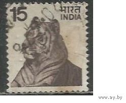 Индия. Тигр. 1974г. Mi#601.