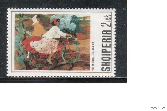 Албания-1972(Мих.1588)  **   ,   Велосипеды, Живопись