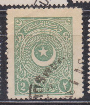 Герб Полумесяц и звезда Турция 1924 год  лот 10 Перфорация: 12