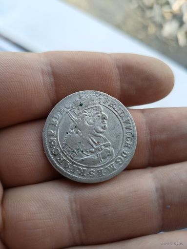 Орт / 18 грошей / 1685 Германия Польша Пруссия серебро сохран !!!