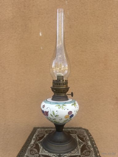 Очень красивая старинная керосиновая лампа, Европа, много лотов с рубля