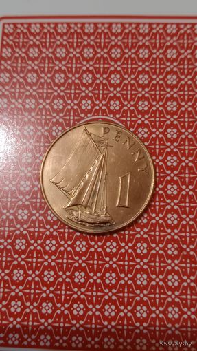 Гамбия 1 пенни 1966 парусник