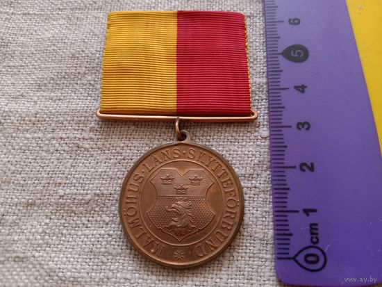 Старая медаль Швеции 1943год. Оригинал. Недорого. Распродажа коллекции!