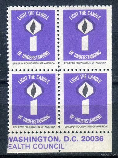 США, виньетки - Свеча Понимания - 1 кварт - MNH. Без МЦ!
