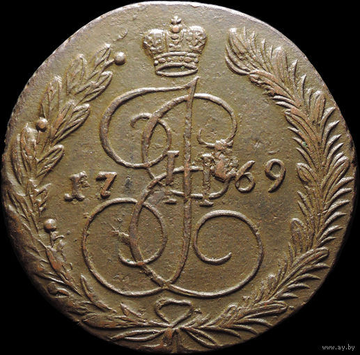 5 копеек 1769 ЕМ, Отличная! С 1 Рубля! Смотрите другие лоты!