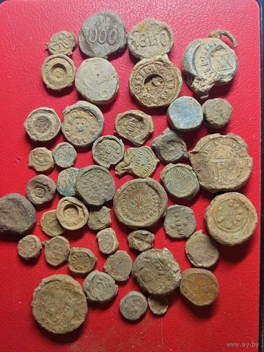 Лот старинных пломб