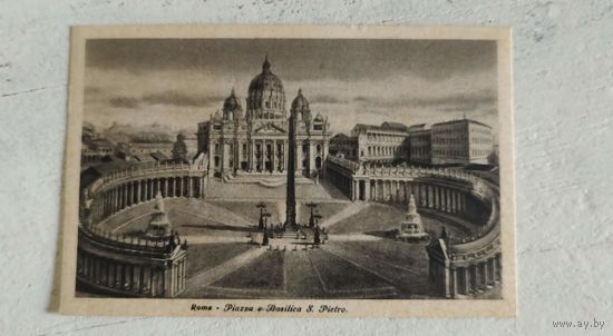 Рим. Площадь Площадь Святого Петра. 1930-е. Чистая
