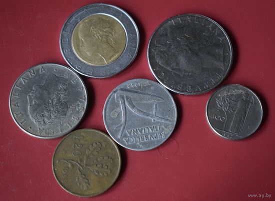 Италия 6 монет