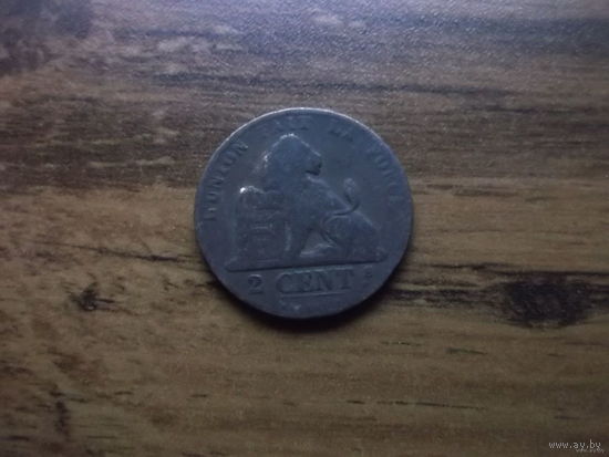 Бельгия 2 сентима 1869