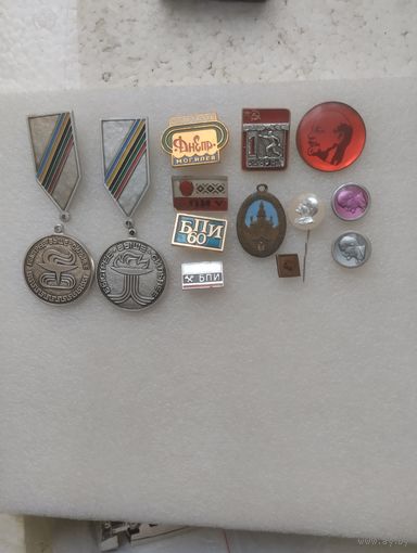 Значки СССР Спорт Ленин.