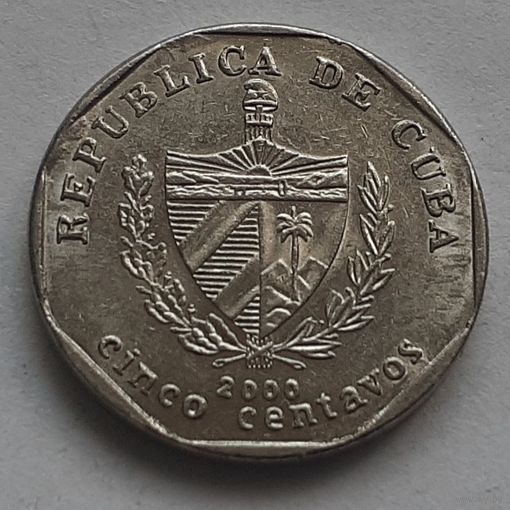 Куба 5 сентаво, 2000 (14-8-3)