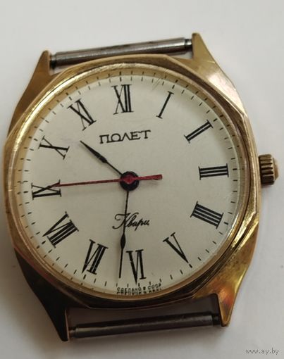 Часы "Полет" кварц ,Золочение,отличное состояние