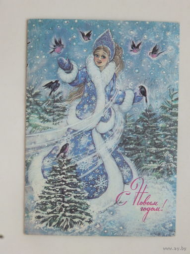 Борисова с новым годом 1988 10х15 см