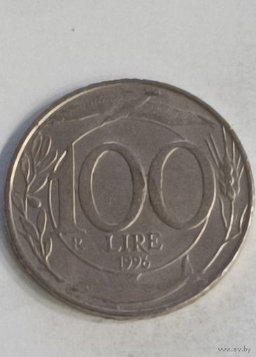 Италия. 100 лир 1996 года.