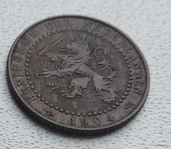 Нидерланды 1 цент, 1904 8-9-16