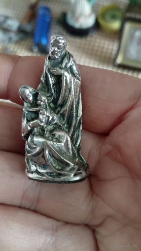Статуэтка металлическая, 6см, Святая семья