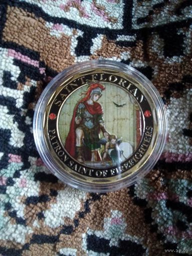 СУВЕНИРНАЯ МОНЕТА ПОЖАРНИКИ