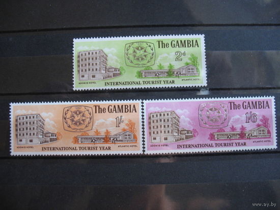 Гамбия. год туризма, полная серия.  1967г.  см. условие.