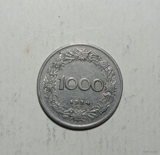 Австрия 1000 крон 1924 год тирольский юноша