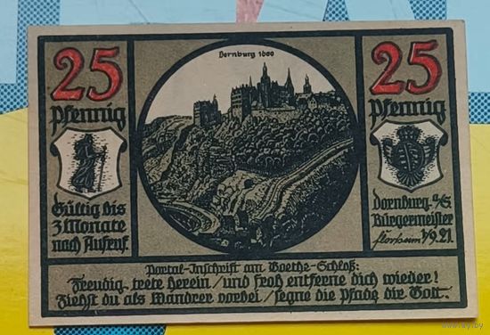Нотгельд Германия 25 пфеннигов