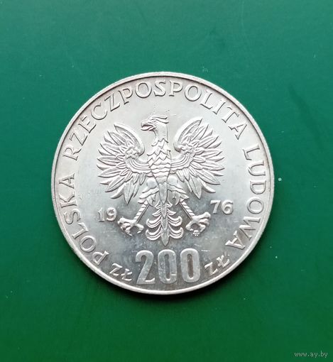 200 злотых 1976 XXI летние Олимпийские Игры, Монреаль 1976