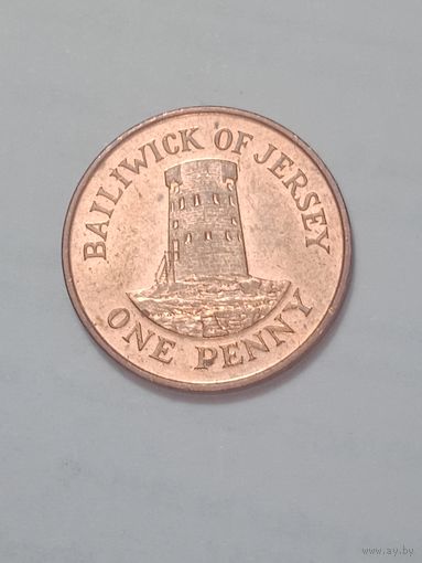 Джерси 1 пенни 1998 года .