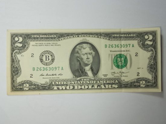 2 доллара США 2013 года . В . Нью-Йорк .
