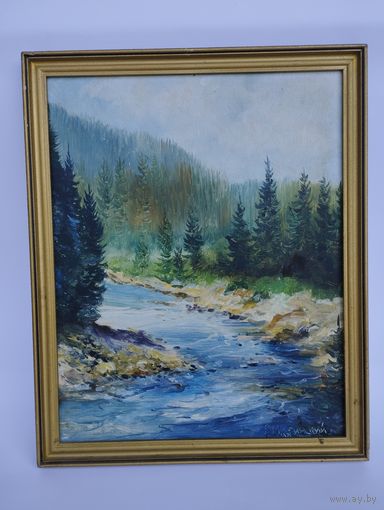 Картина 32*26 см, масло на картоне, В.Шкуринский