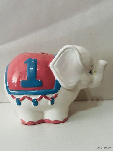 Копилка "Слон" (слоник, слонёнок). АУКЦИОН не с рубля без МПЦ.