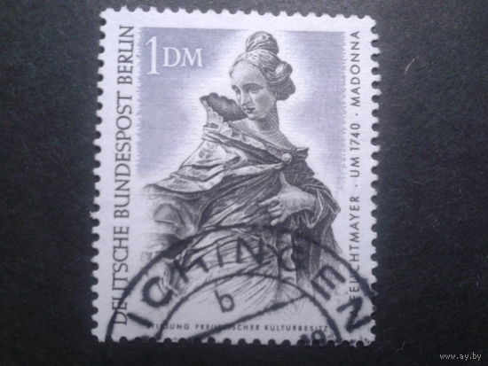 Берлин 1967 статуя Мадонны Михель-1,0 евро гаш.