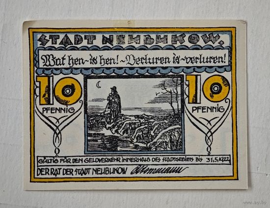 1922 год 10   пфеннигов    Германия