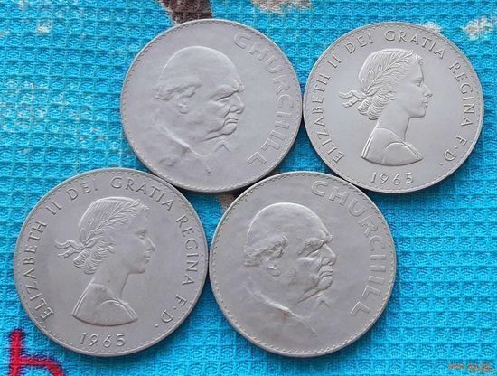 Великобритании 1 крона 1965 года. Елизавета II. Сэр Уинстон Черчель.