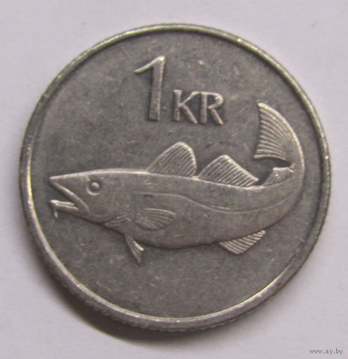 Исландия 1 крона 1989 г