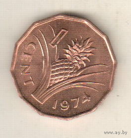 Эсватини (Свазиленд) 1 цент 1974
