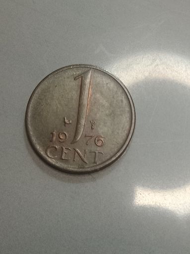 Недерланды 1 цент центов  1976 года .